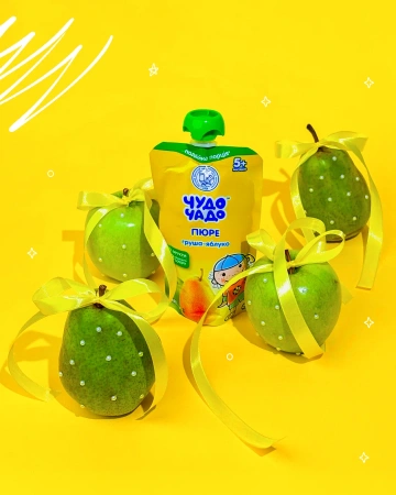 ЧУДО-ЧАДО Пюре груша-яблоко 90гр